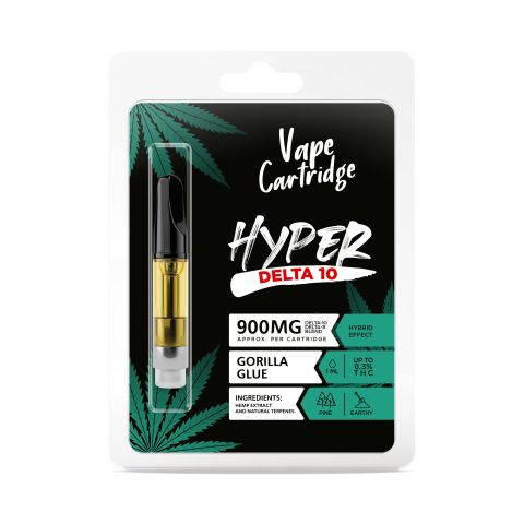 Gorilla Glue Cartridge - Delta 10 THC Hyper 900mg (1ml) Best Price