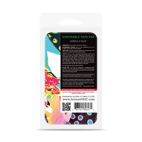 Gorilla Glue HHC THC Vape Pen - Disposable Artisan 900mg Best Price