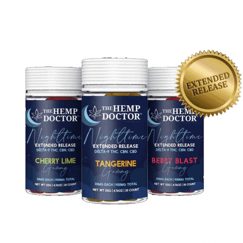The Hemp Doctor 30mg D9|CBD|CBN Extended-Release Nighttime Gummies