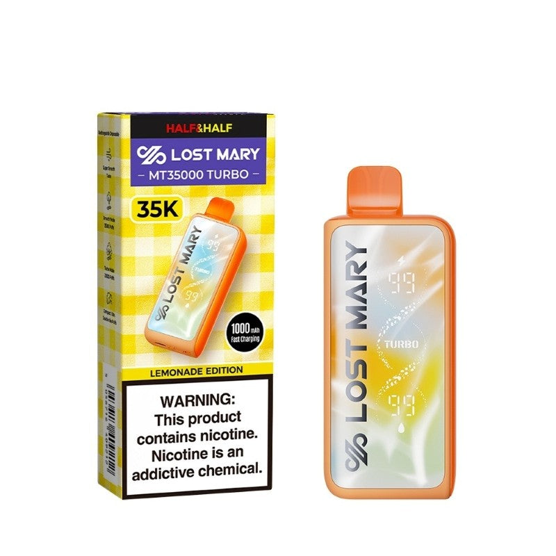 Lost Mary MT35000 Turbo Lemonade Edition Disposable Vape (18ml, 5%)