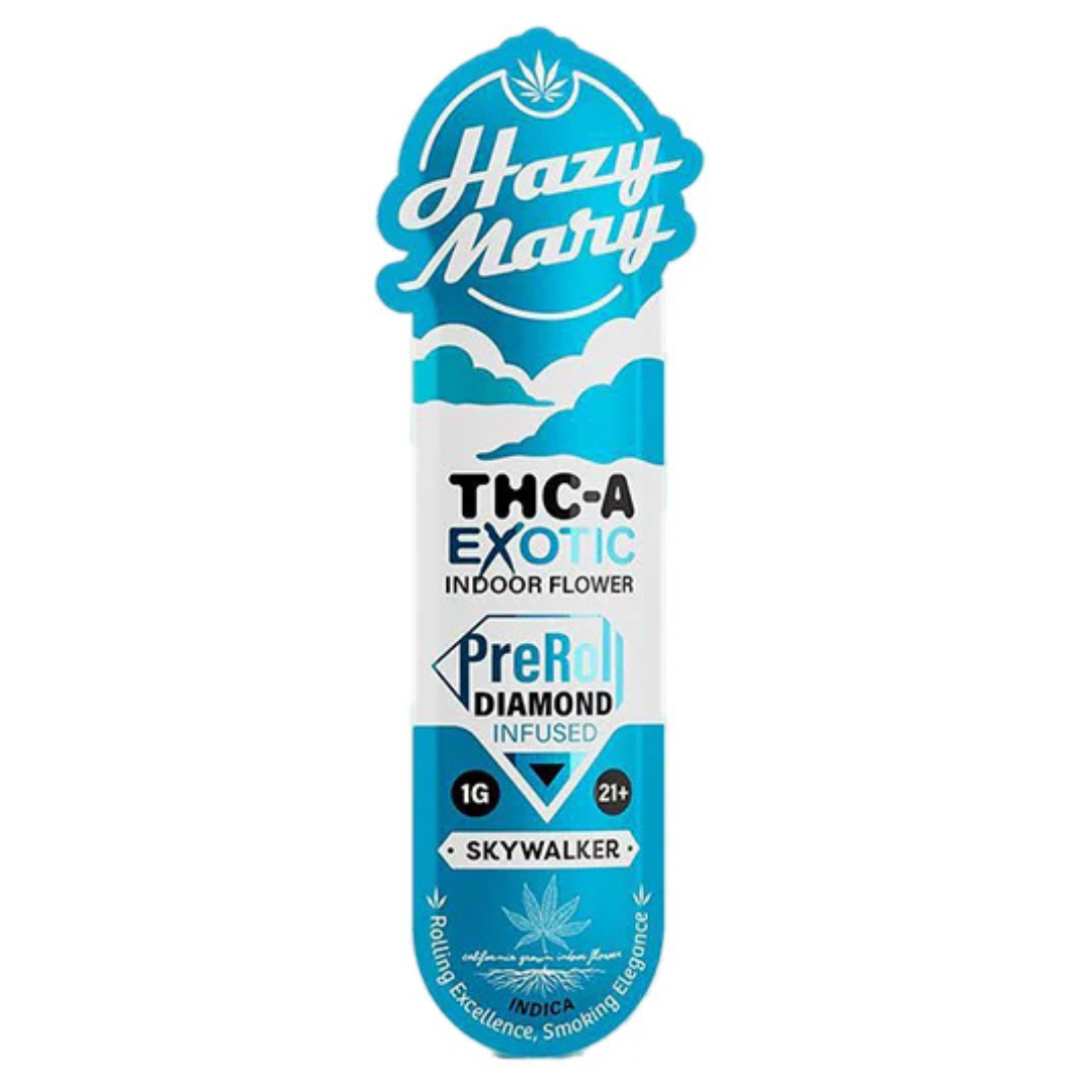 Hazy Mary Exotic Indoor Diamond Infused PreRolls