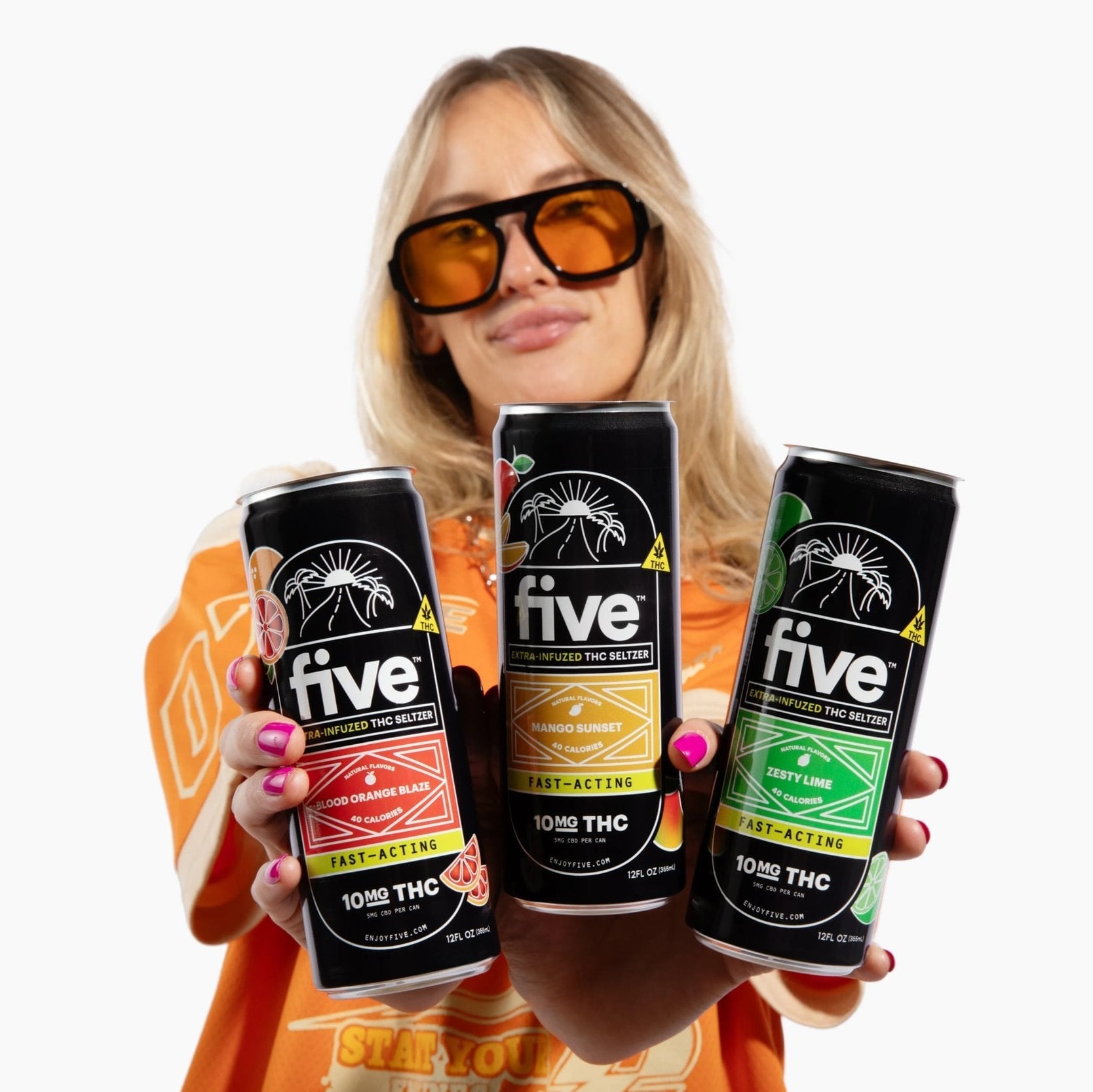 Five CBD high dose gummy & drink bundle