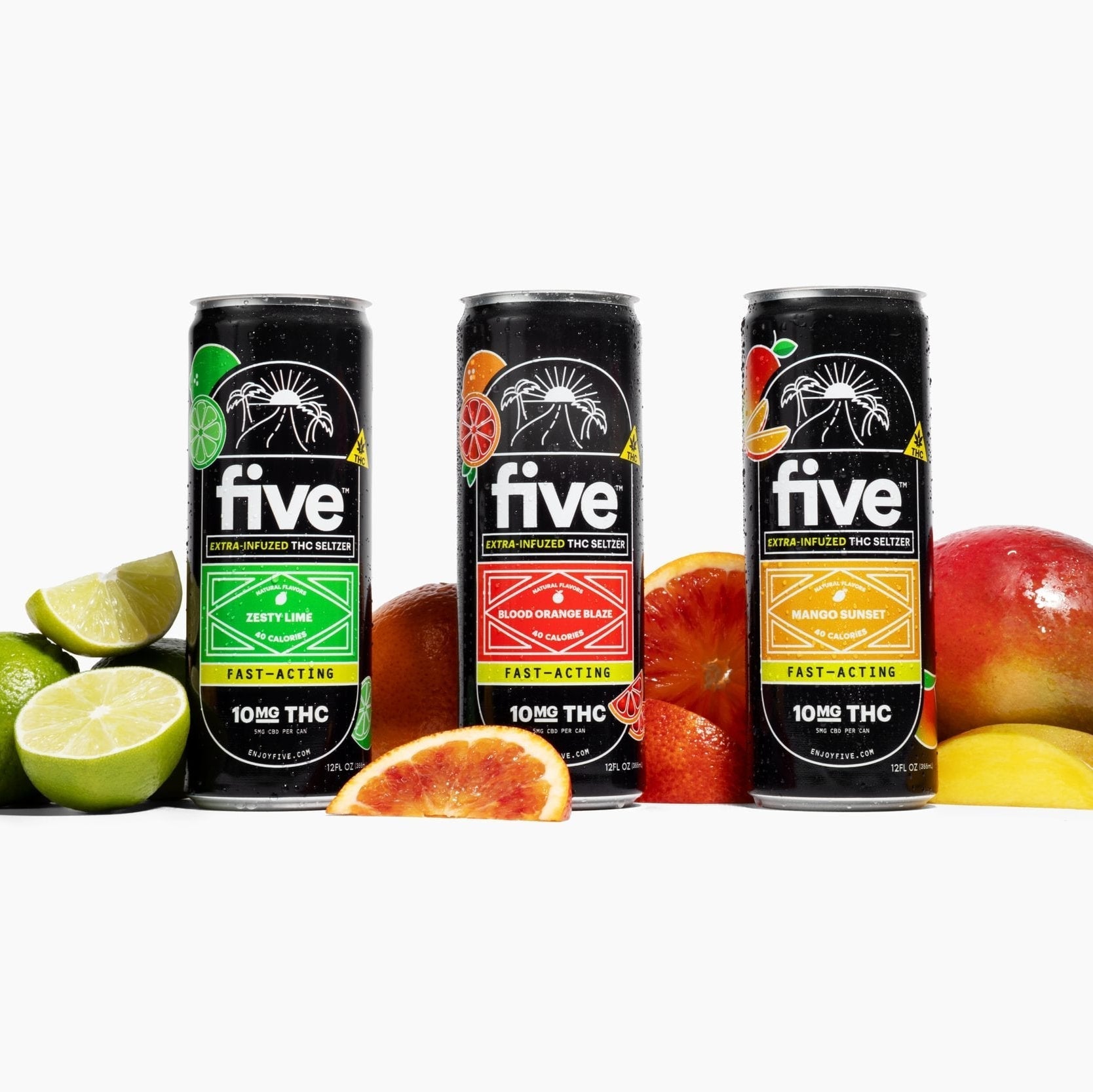 Five CBD high dose gummy & drink bundle