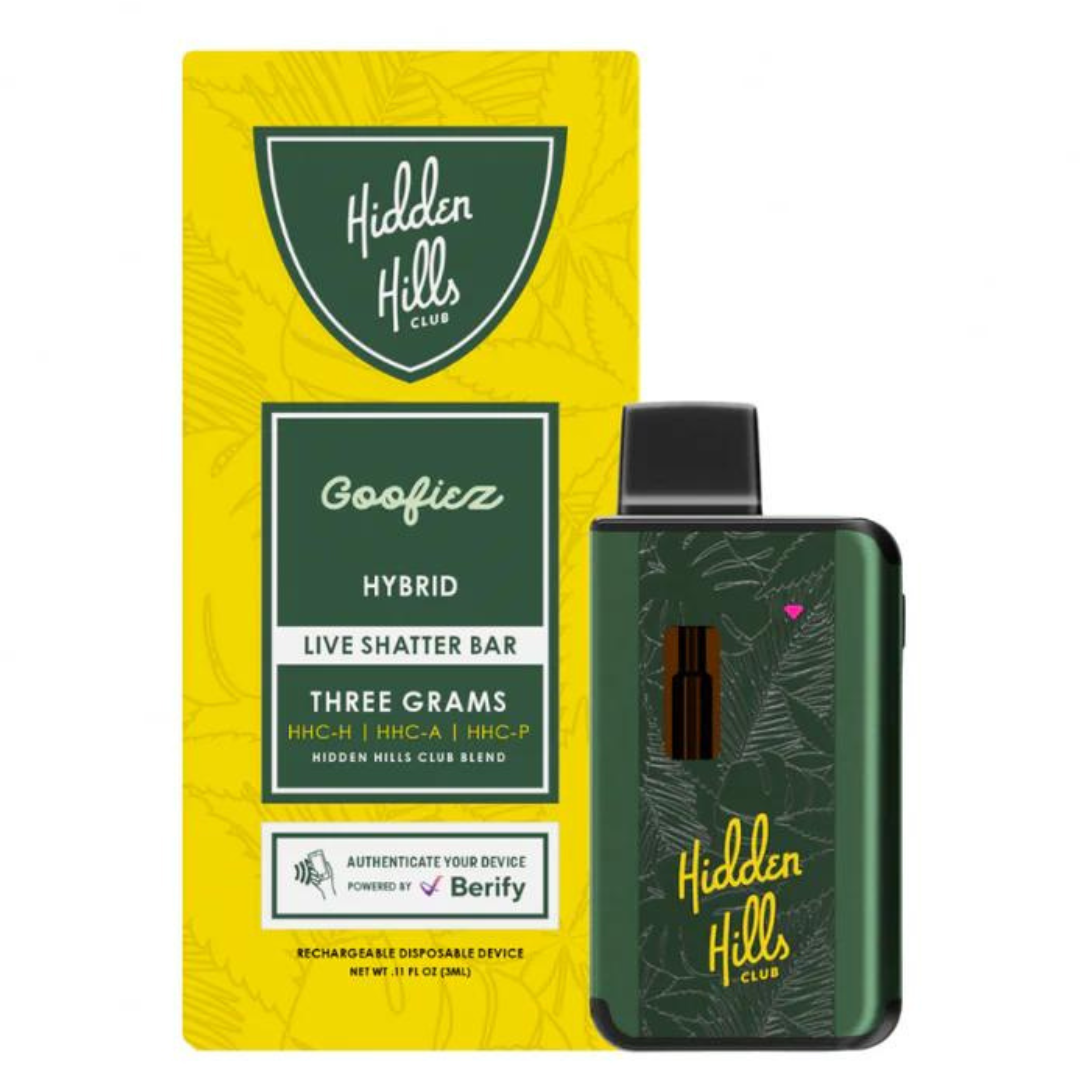 Hidden Hills Live Shatter Disposable 3G Best Price