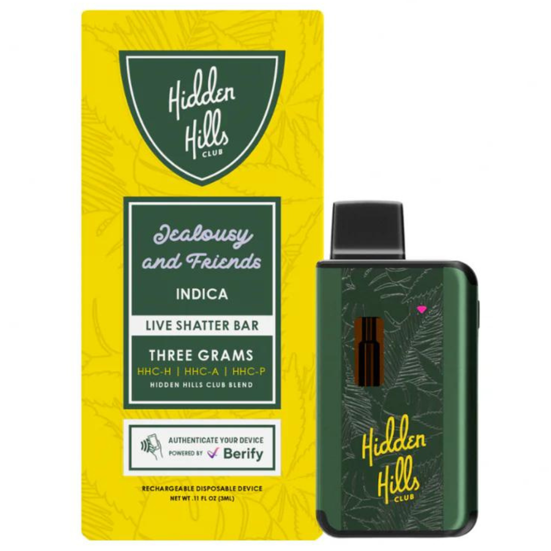 Hidden Hills Live Shatter Disposable 3G Best Price