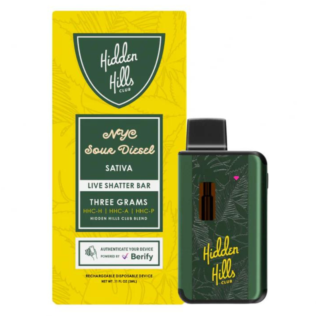Hidden Hills Live Shatter Disposable 3G Best Price