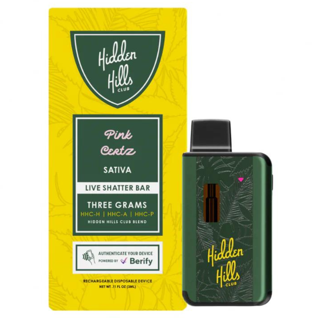 Hidden Hills Live Shatter Disposable 3G Best Price