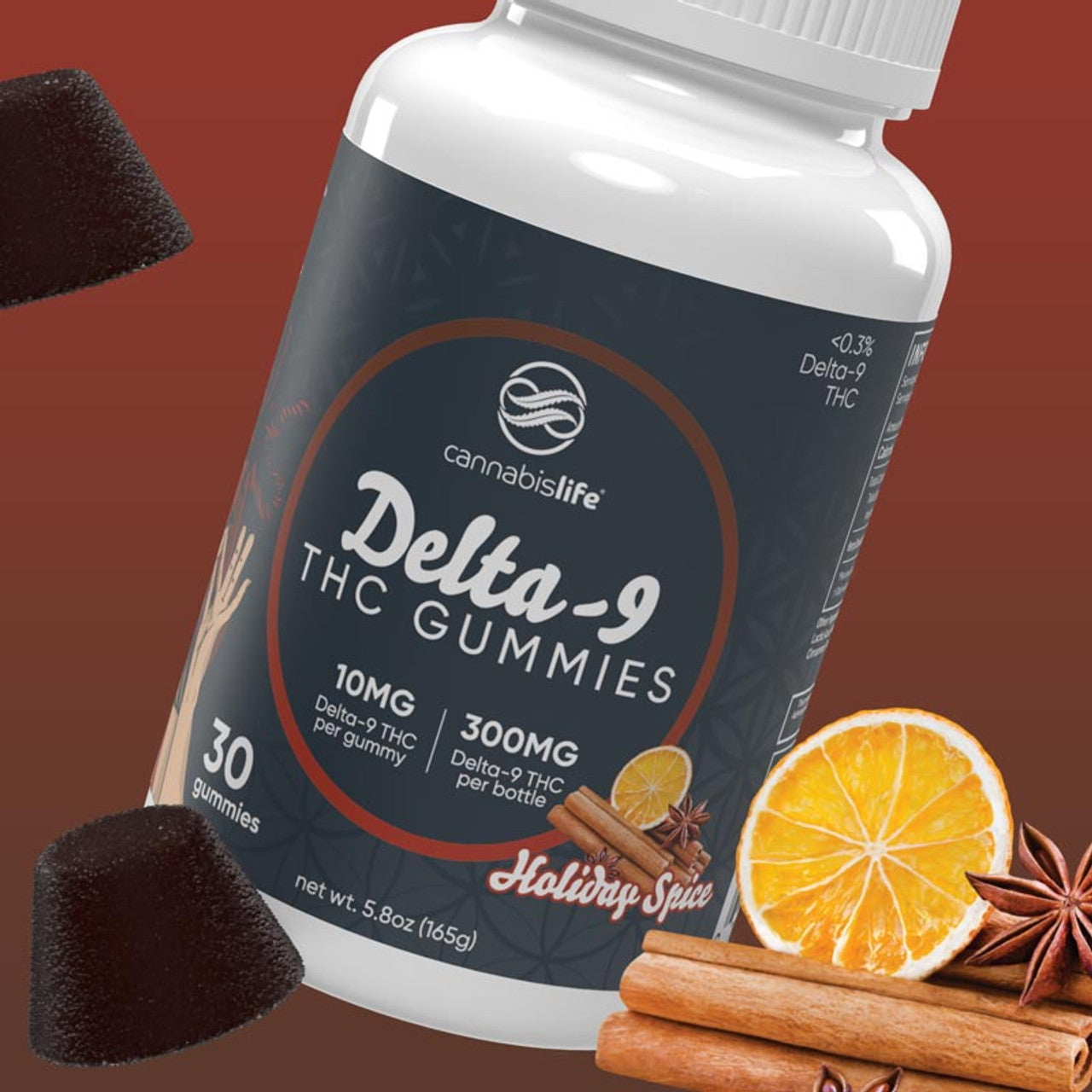 Holiday Spice Delta 9 Gummies 30ct 300mg Best Price
