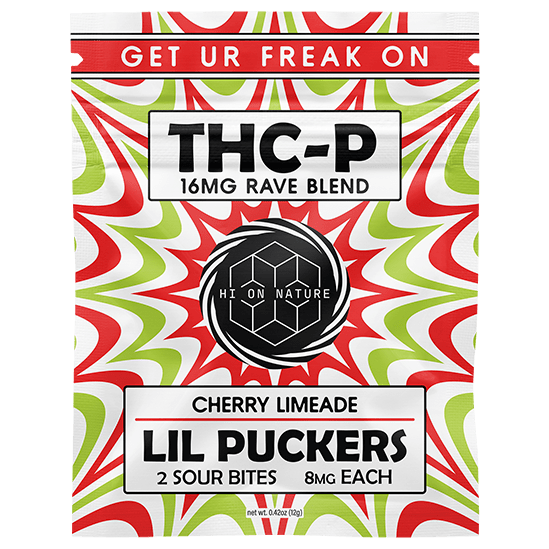 Hi On Nature 16mg THC-P Lil Puckers - 3 Pack (2 Sour Bites per Pack) Best Price