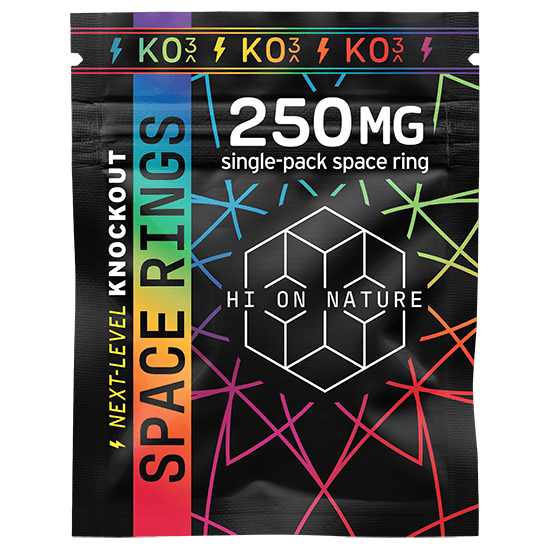 Hi On Nature 250mg KNOCKOUT SPACE RINGS - 50 PACK JAR Best Price