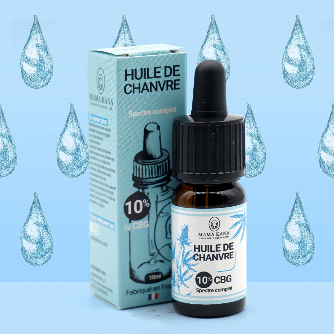 MAMA KANA CBD Huile de Chanvre CBG 10% + CBD 5% 🇫🇷