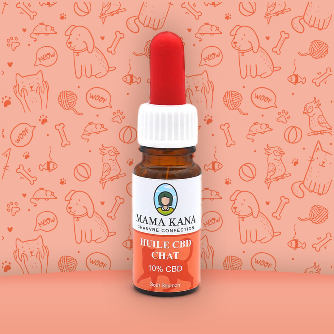 MAMA KANA CBD Huile 10% de CBD pour Chat 🐱