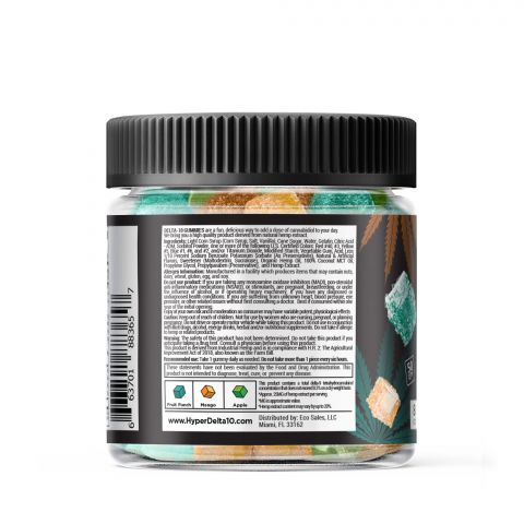 Hyper Delta-10 Square Gummies - Fruity - 1250X Best Price