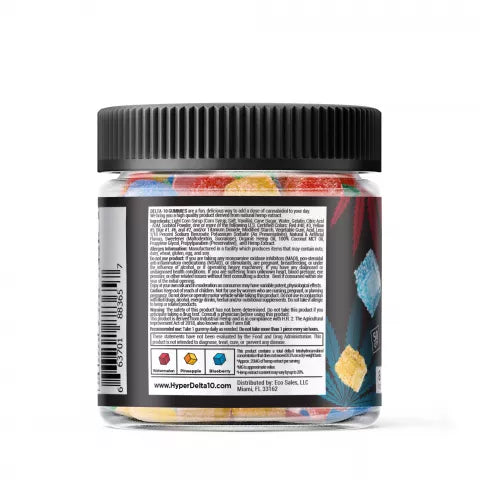 Hyper Delta 10 Gummies - Tropical - 1250X Best Price