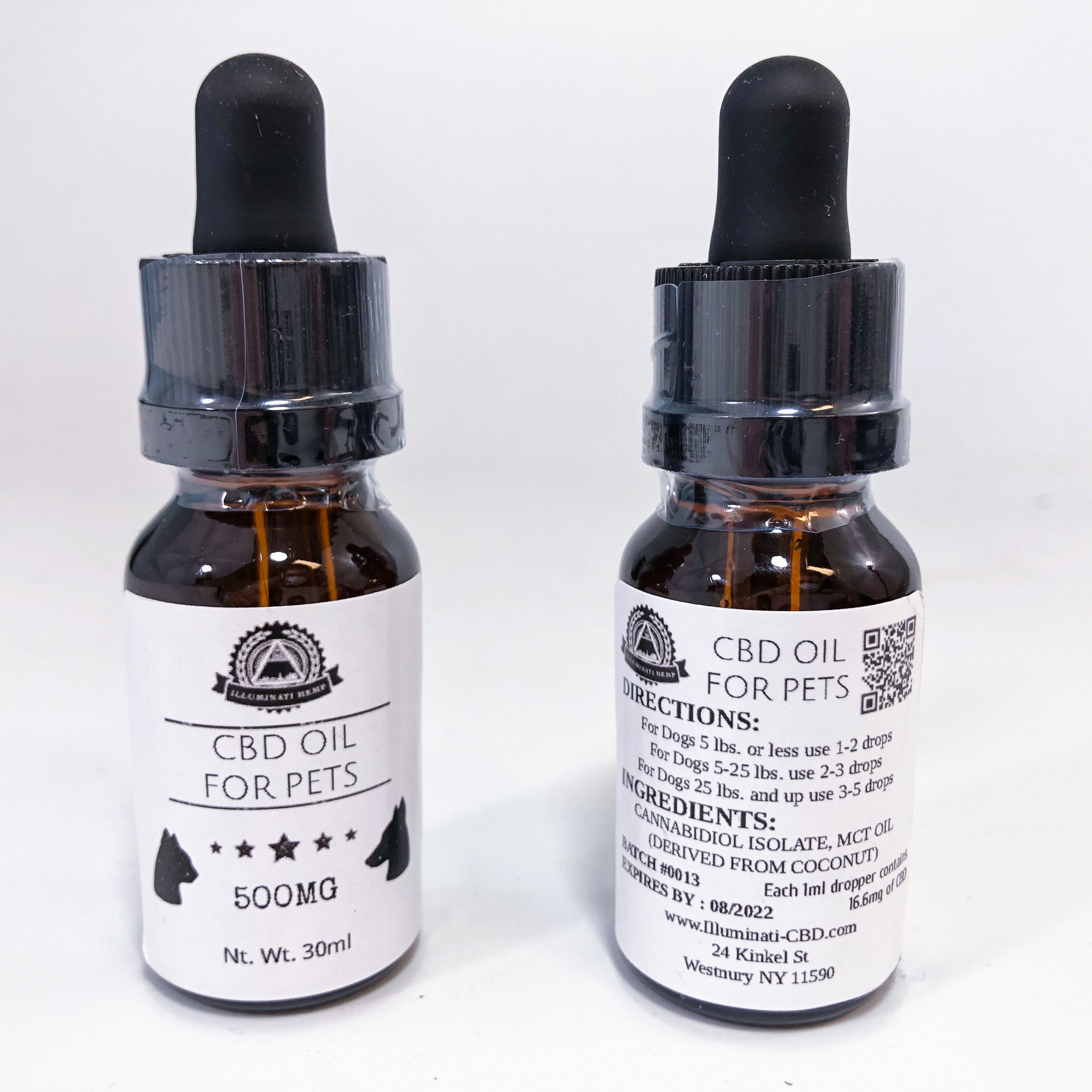 Illuminati Glass PetCBD TINCTURE 500MG - SINGLE UNIT Best Price