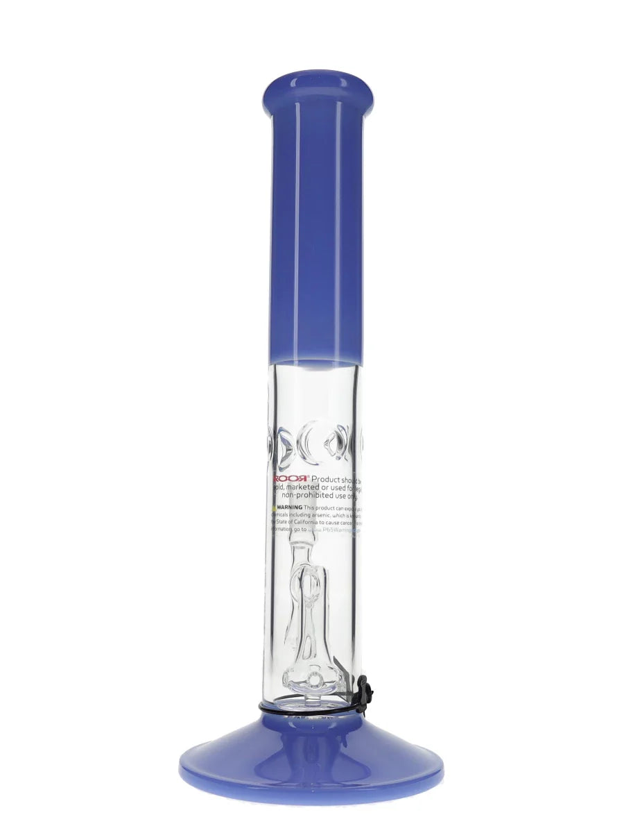 14″ ROOR Tech Fixed Straight Milky Blue Water Pipe