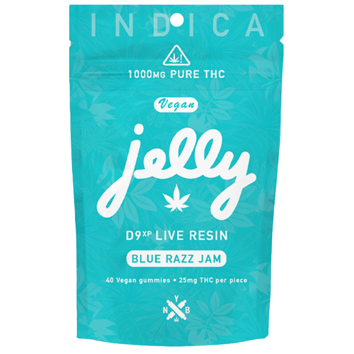 Jelly | Delta-9 THC Gummies Blue Razz Jam | 25mg – 40ct