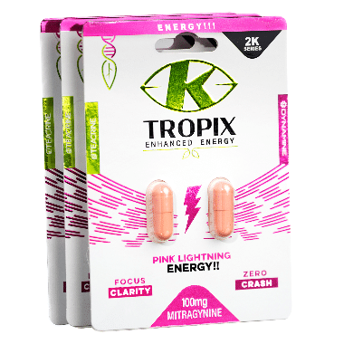 Energy capsules with kratom