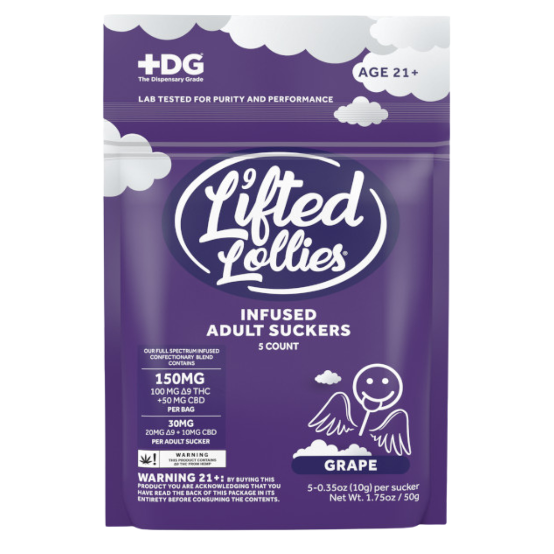 Lifted Lollies Infused Adult Suckers 150mg