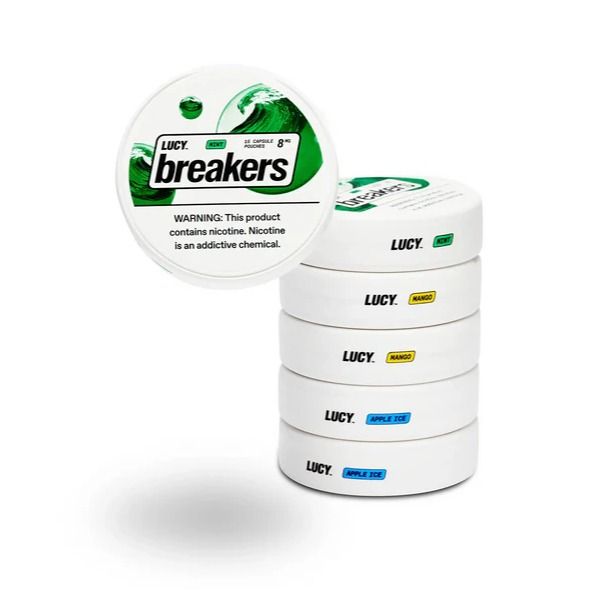 Lucy Breakers Nicotine Capsule Pouches (15 Pouches/Can) Mango Flavor Best Price