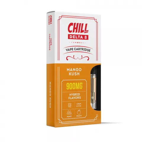 Mango Kush Strain Vape Pen - Mango Kush Cartridge Delta 8 THC Chill Plus 900mg Best Price