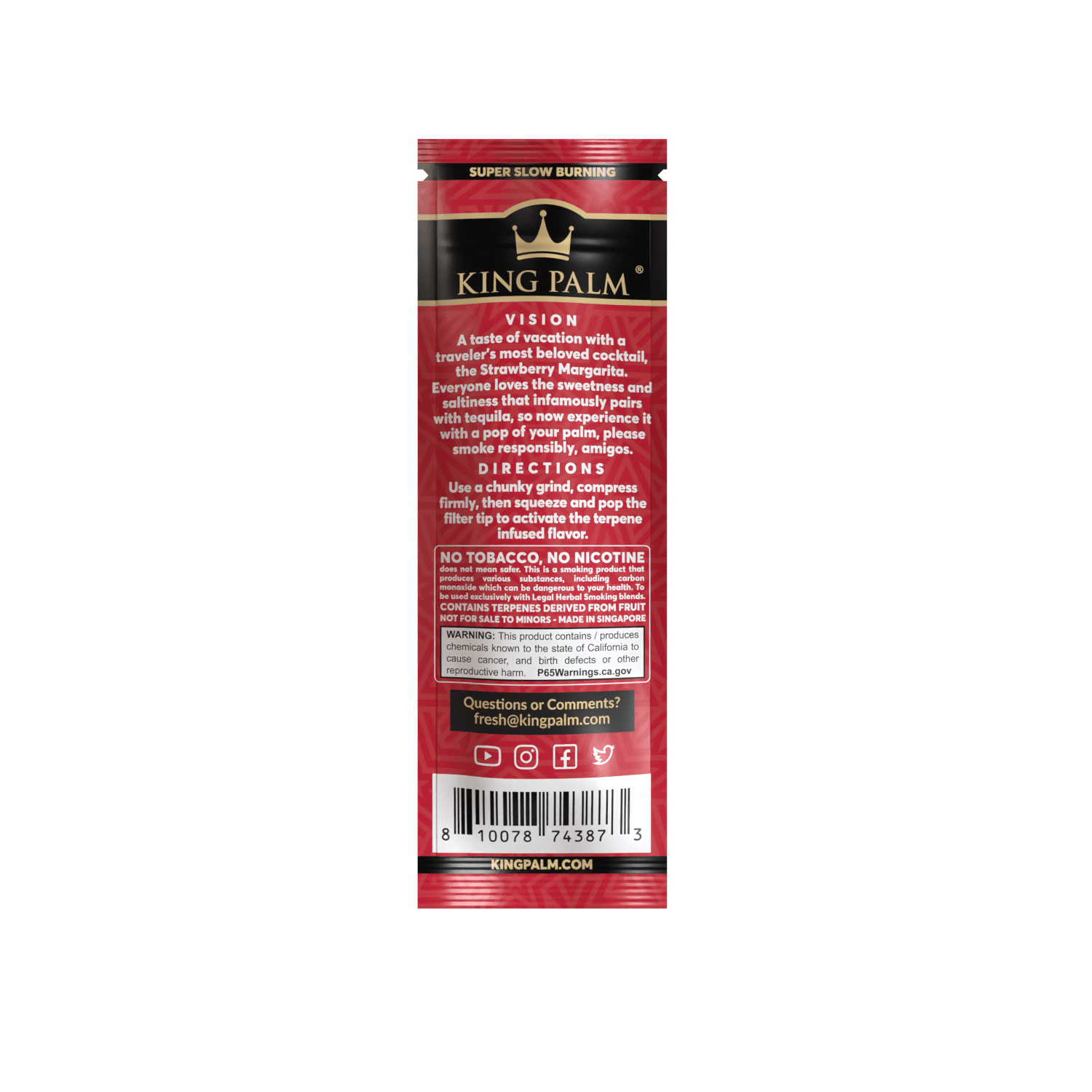 King Palm 2 Slim Rolls – Margarita Best Price