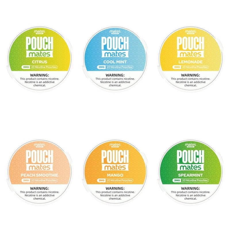 Mates Brand PouchMate Nicotine Pouches (20 Pouches/Can)