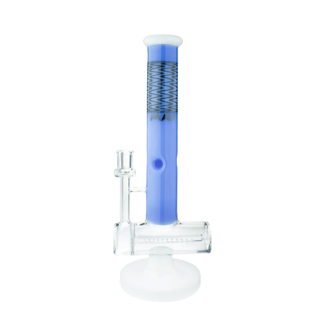 MAV Glass Slitted Inline Wig Wag Reversal Top Bong
