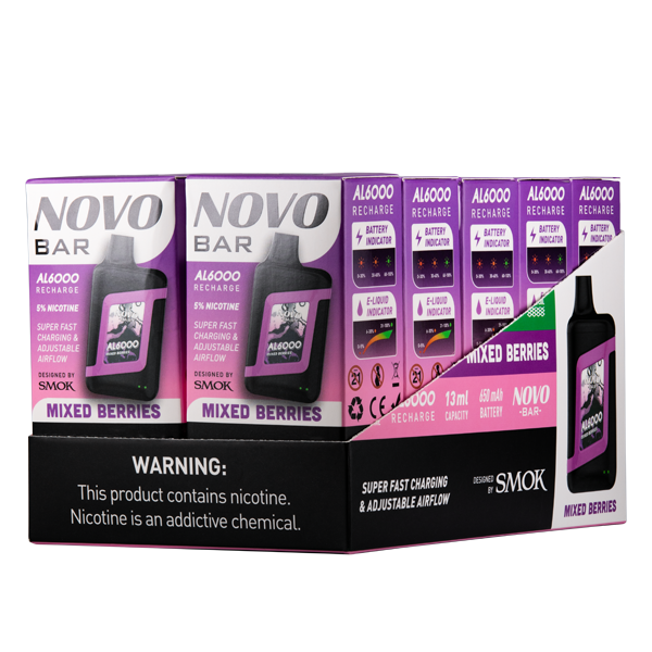 Mixed Berries Novo Bar AL6000 Best Sales Price - Disposables