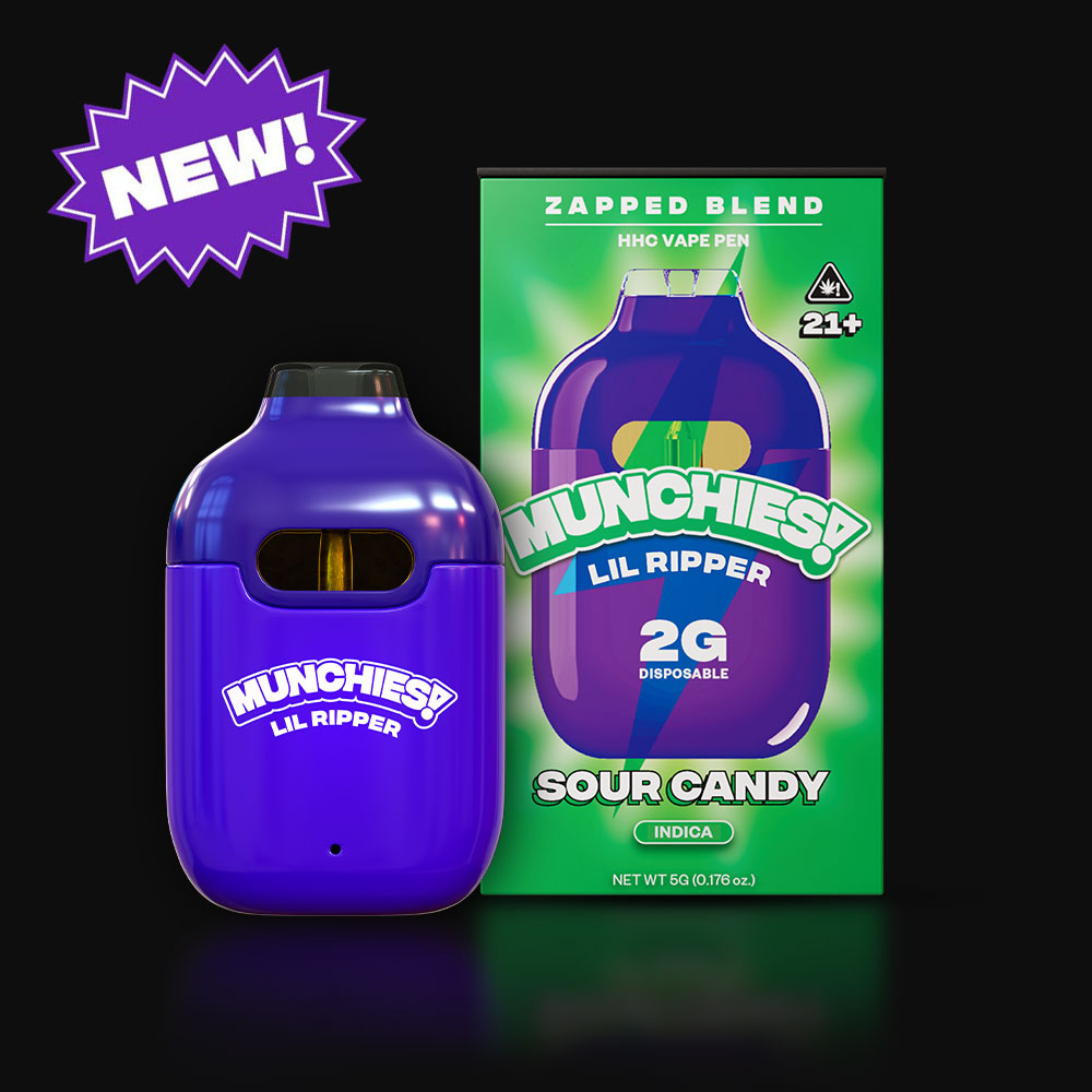 Delta Munchies 2g Lil Ripper Zapped HHC Vape Sour Candy Best Price