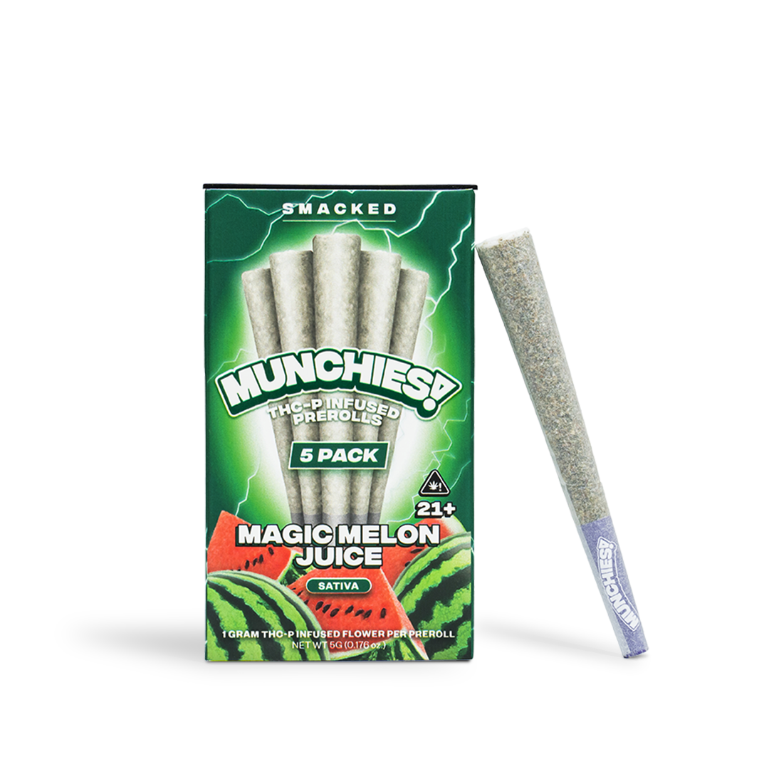 Delta Munchies Magic Melon Juice - Mini Doinks 5-Pack THCP Prerolls