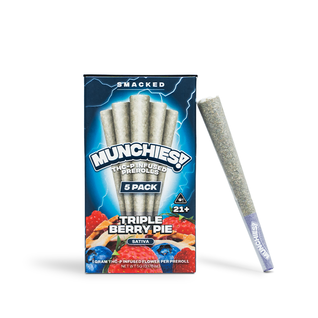 Delta Munchies Triple Berry Pie - Mini Doinks 5-Pack THCP Prerolls