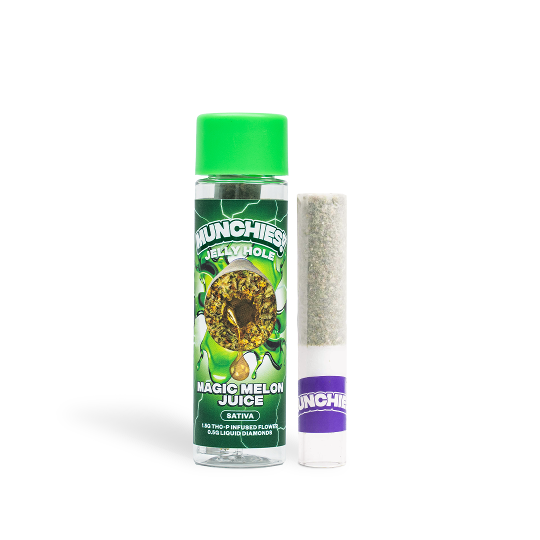 Delta Munchies Magic Melon Juice - 2g Jelly Holes THCP Prerolls