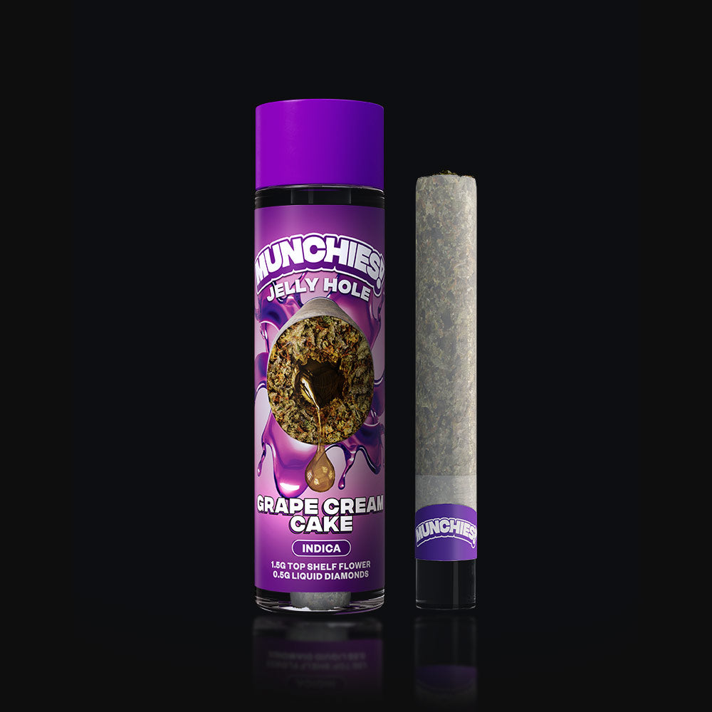 Delta Munchies 2g THCA Diamond Jelly Holes Grape Cream Cake Best Price