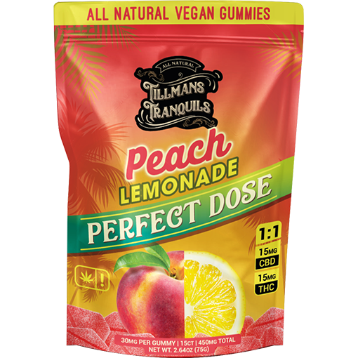 Tillmans Tranquils Peach Lemonade THC Gummies Best Price