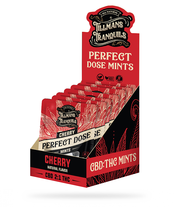 Tillmans Tranquils Cherry Perfect Dose 5mg CBD 2.5mg THC Mints Best Price