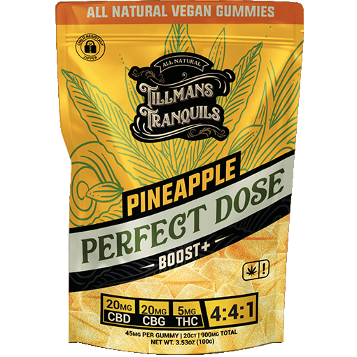 Tillmans Tranquils Pineapple 4:4:1 CBD:CBG:THC Gummies Best Price