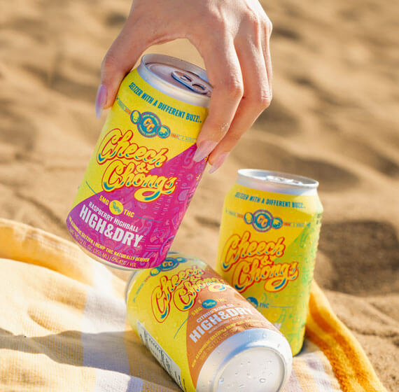 Cheech & Chong’s Citrus Sunrise High & Dry Thc Infused Seltzer Water (6 packs)