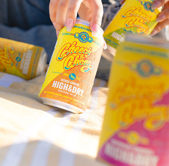 Cheech & Chong’s Citrus Sunrise High & Dry Thc Infused Seltzer Water (6 packs)
