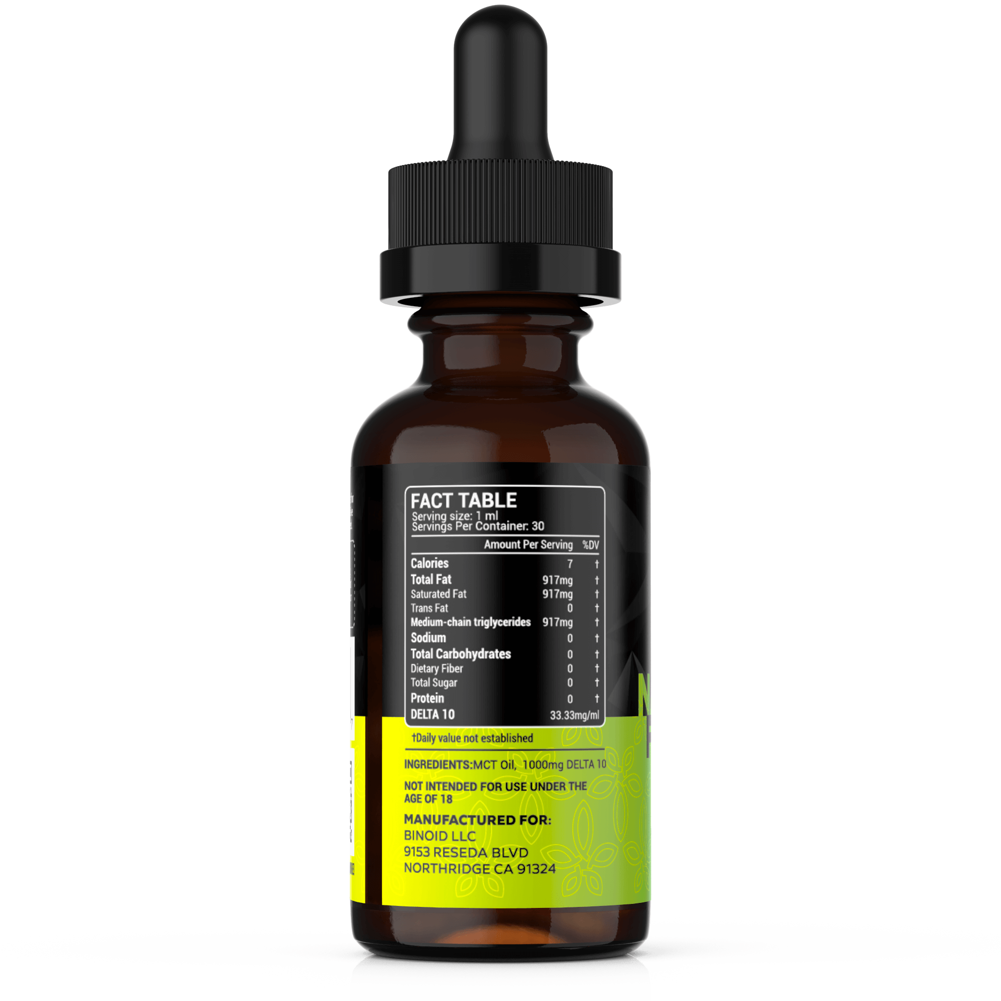 Binoid Delta 10 THC Tincture (1000mg, 2500mg, 5000mg)