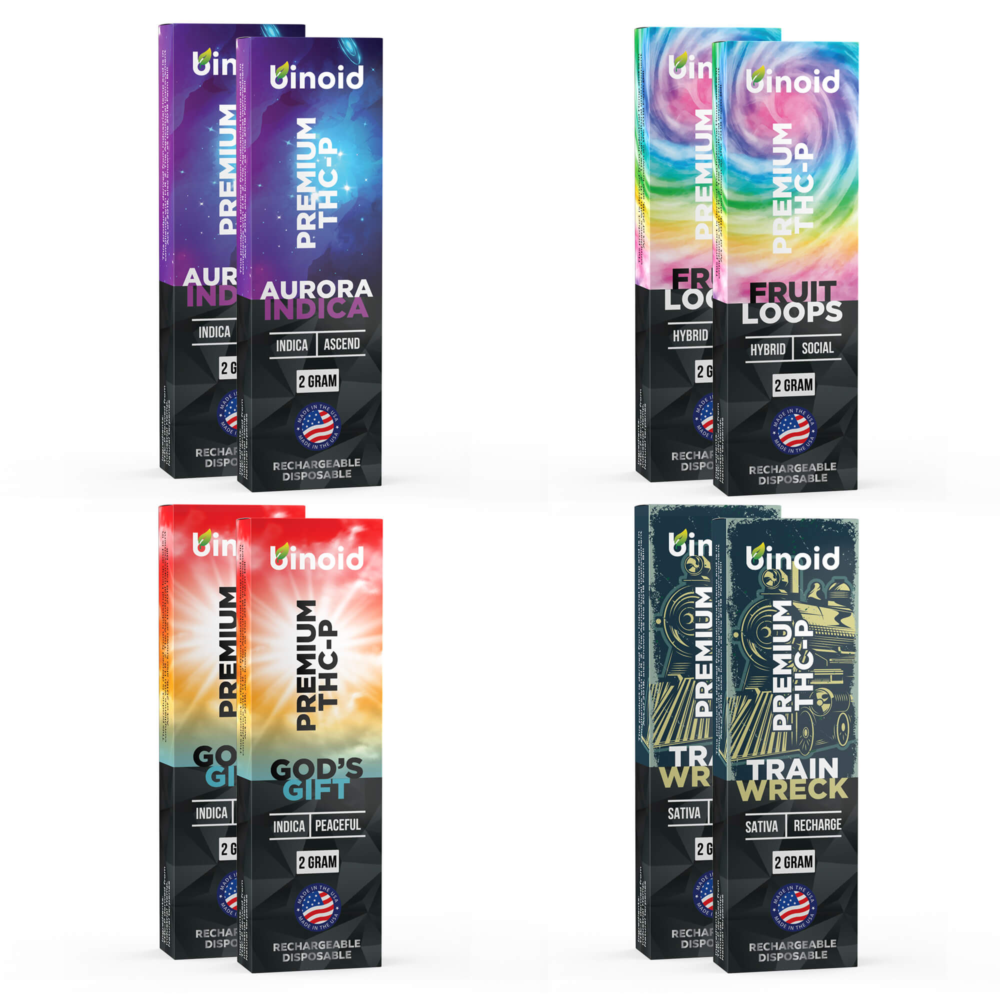 Binoid THC-P Disposable Vape 2 Gram – Bundle