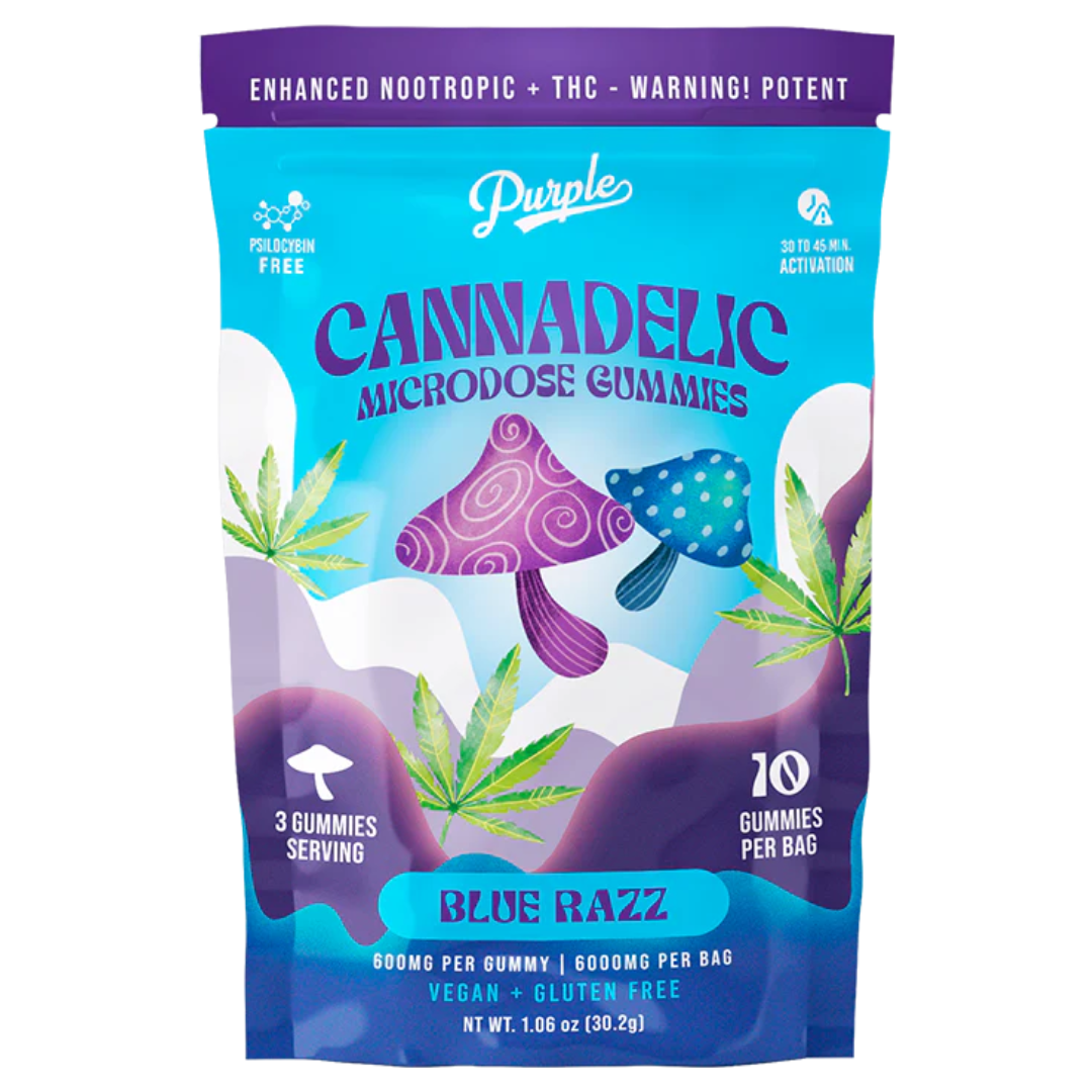 Purple Cannadelic Microdose Gummies 6000MG