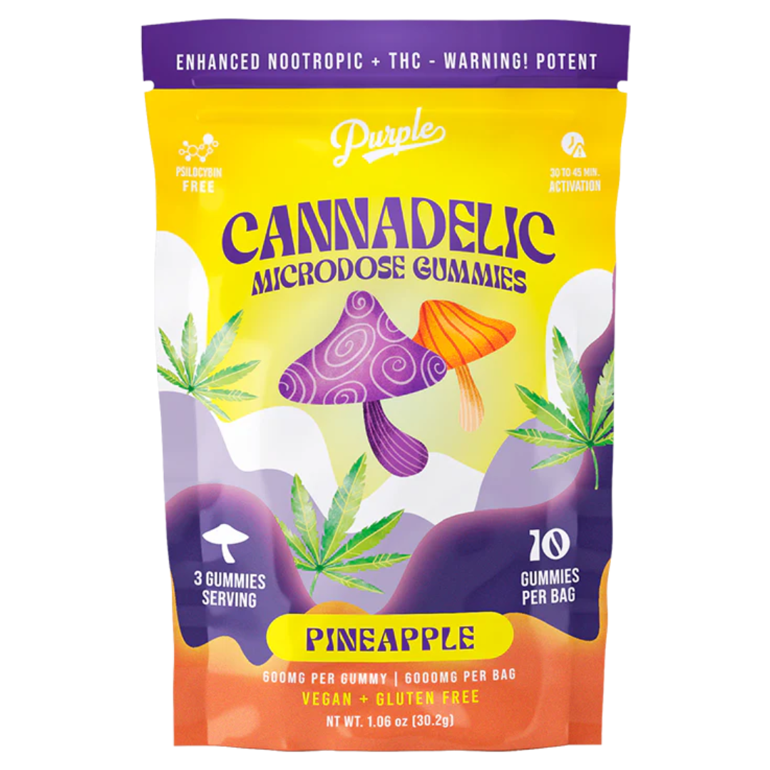 Purple Cannadelic Microdose Gummies 6000MG