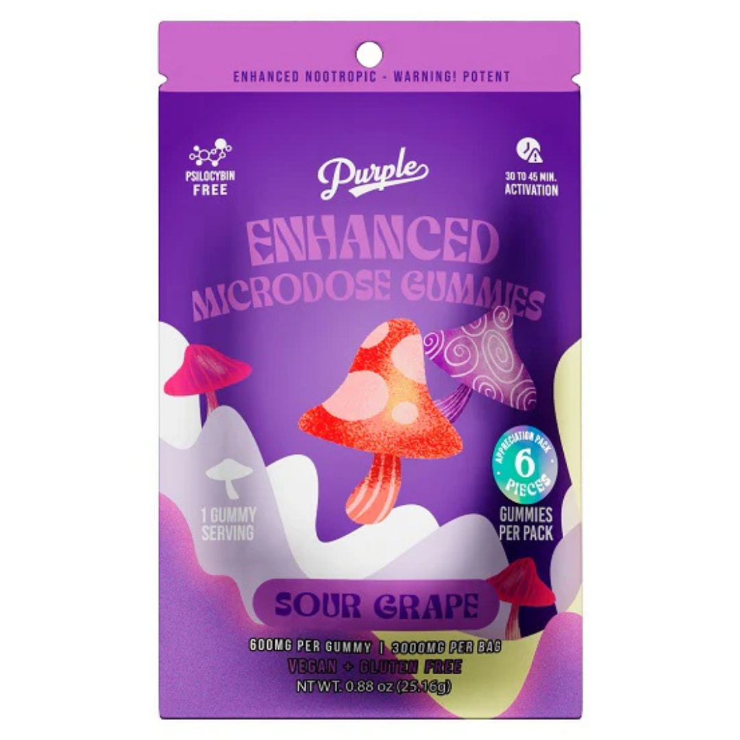 Purple Magic Enhanced Microdose Gummies 3000MG