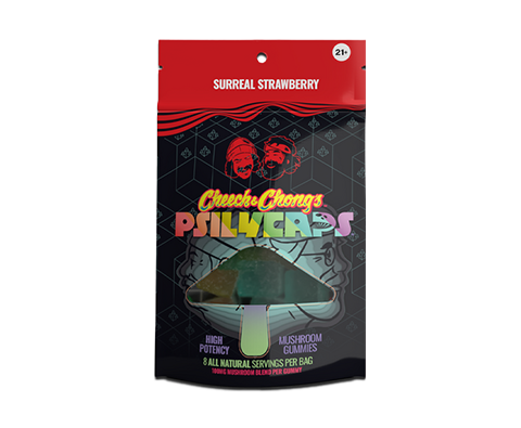 CHEECH & CHONG’S PSILYCAPS MAGIC MUSHROOM GUMMIES (Surreal Strawberry)