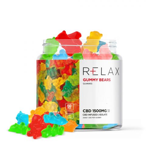 Relax Full Spectrum CBD Gummy Bears - 1500MG Best Price