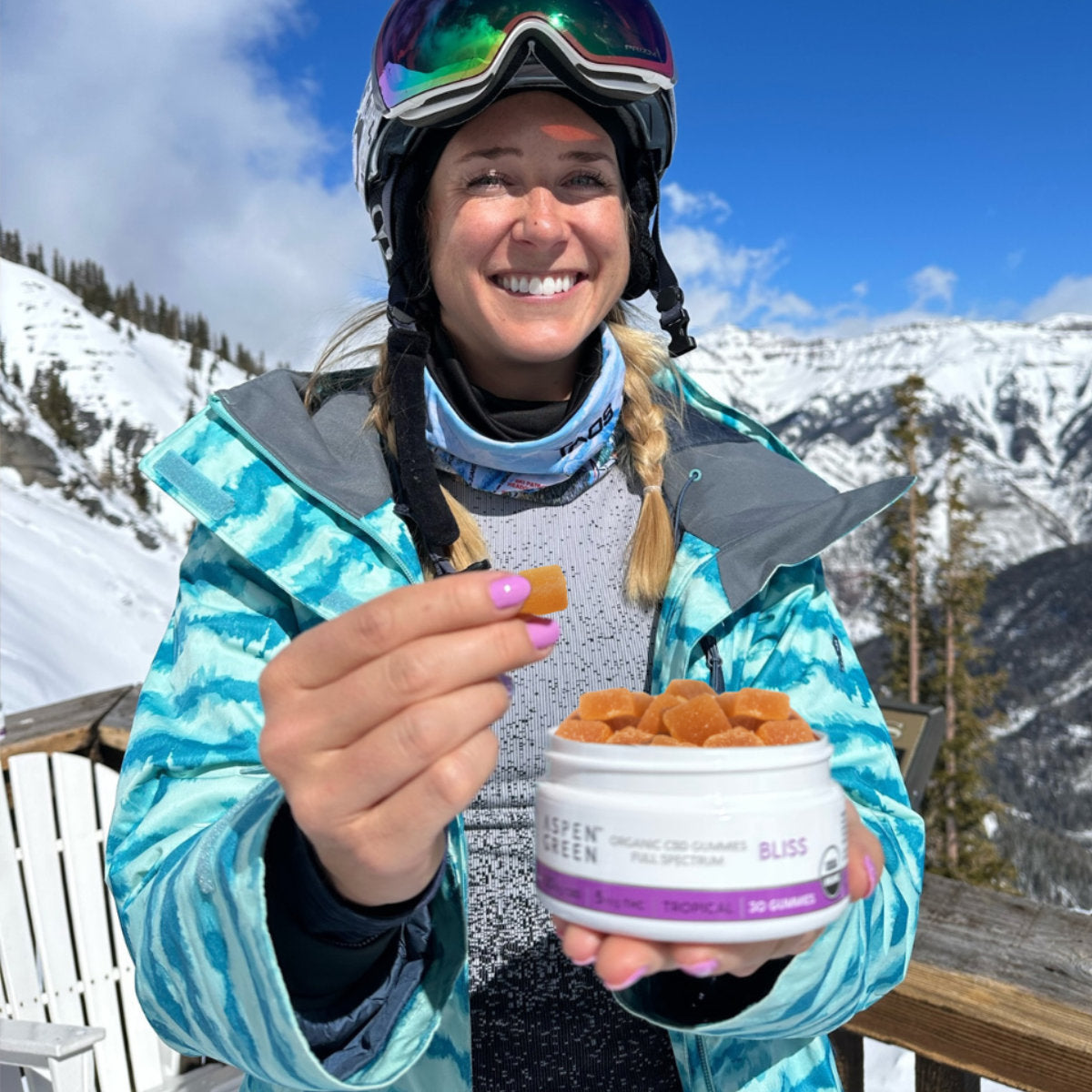 Aspen Green Bliss Organic Full Spectrum CBD Gummies (3 Gummies)