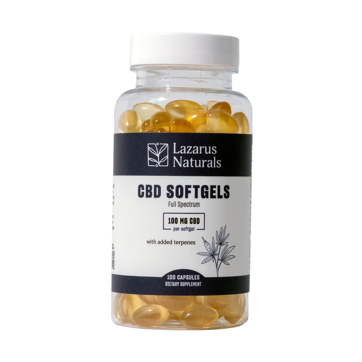 Lazarus Naturals CBD SOFTGELS, 100MG