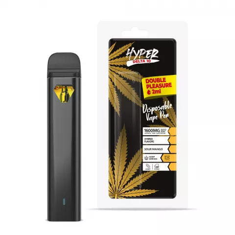D10, D8 Vape Pen - 1600mg - Sour Mango - Hybrid - 2ml - Hyper Best Price