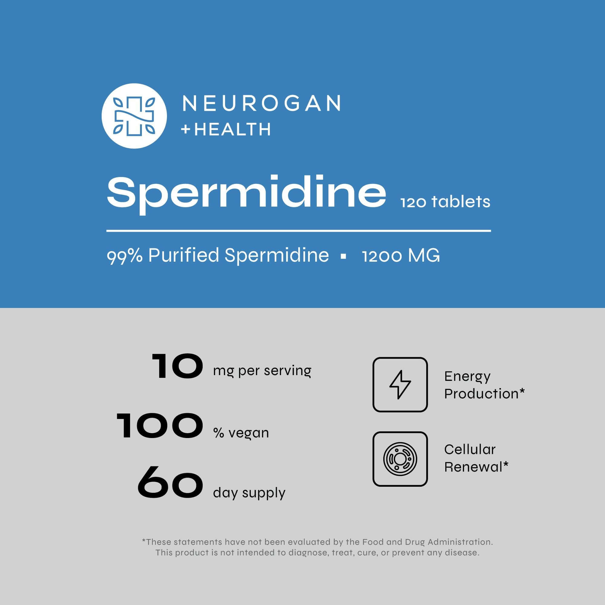 Neurogan Health Spermidine Tablets
